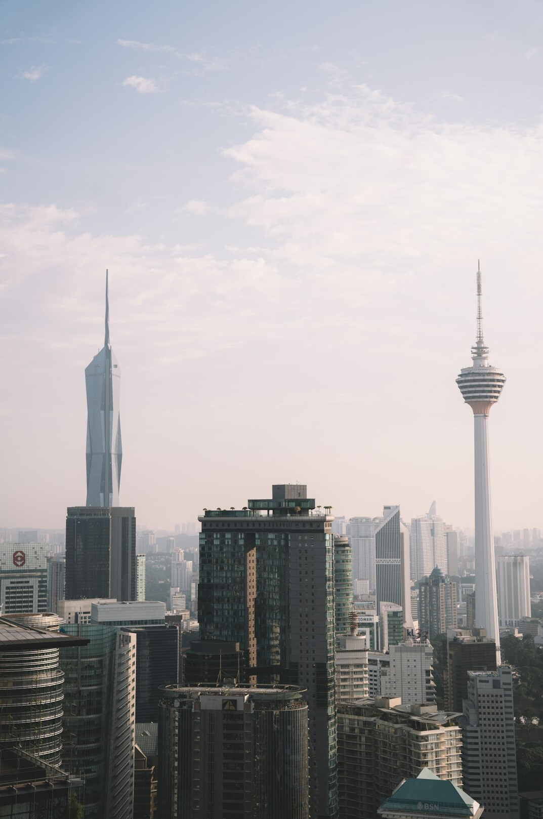 Kuala Lumpur city skyline with modern office towers