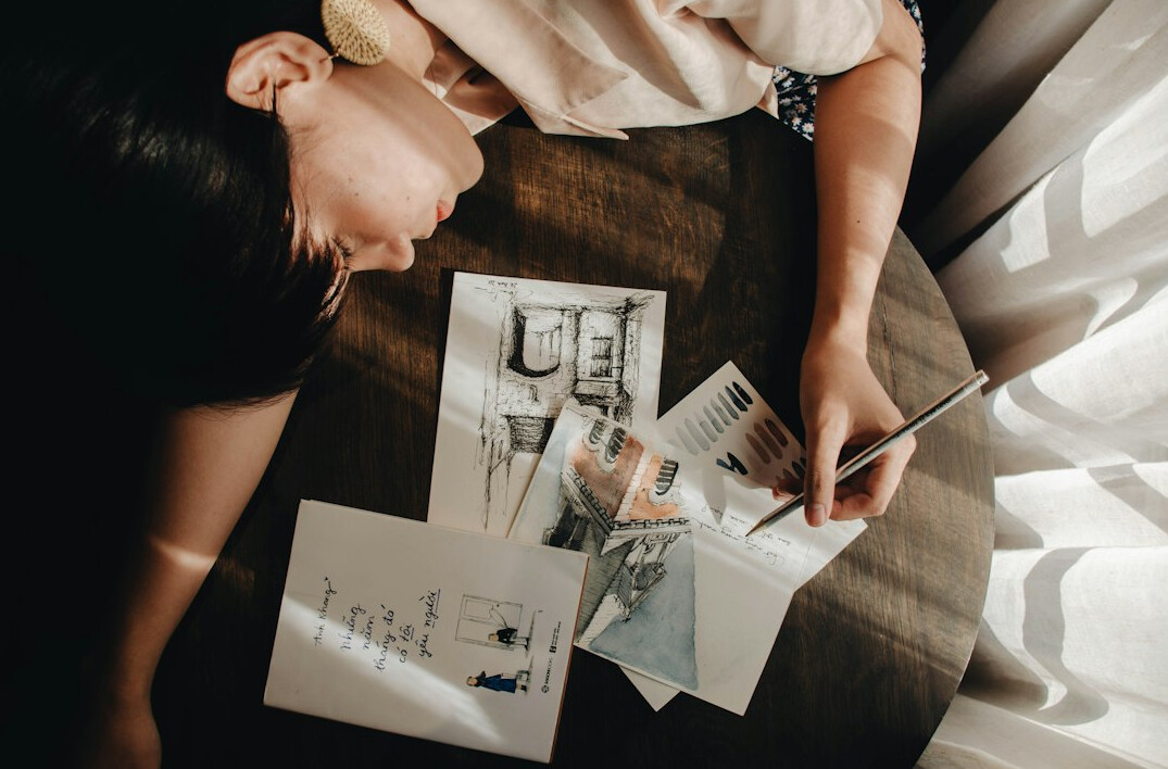 person reviewing insurance documents