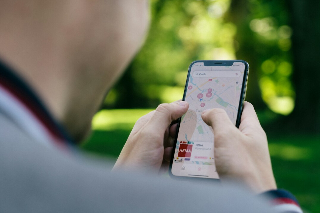 customer using insurance app